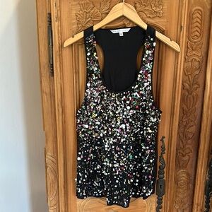 Trina Turk beaded sequin party top